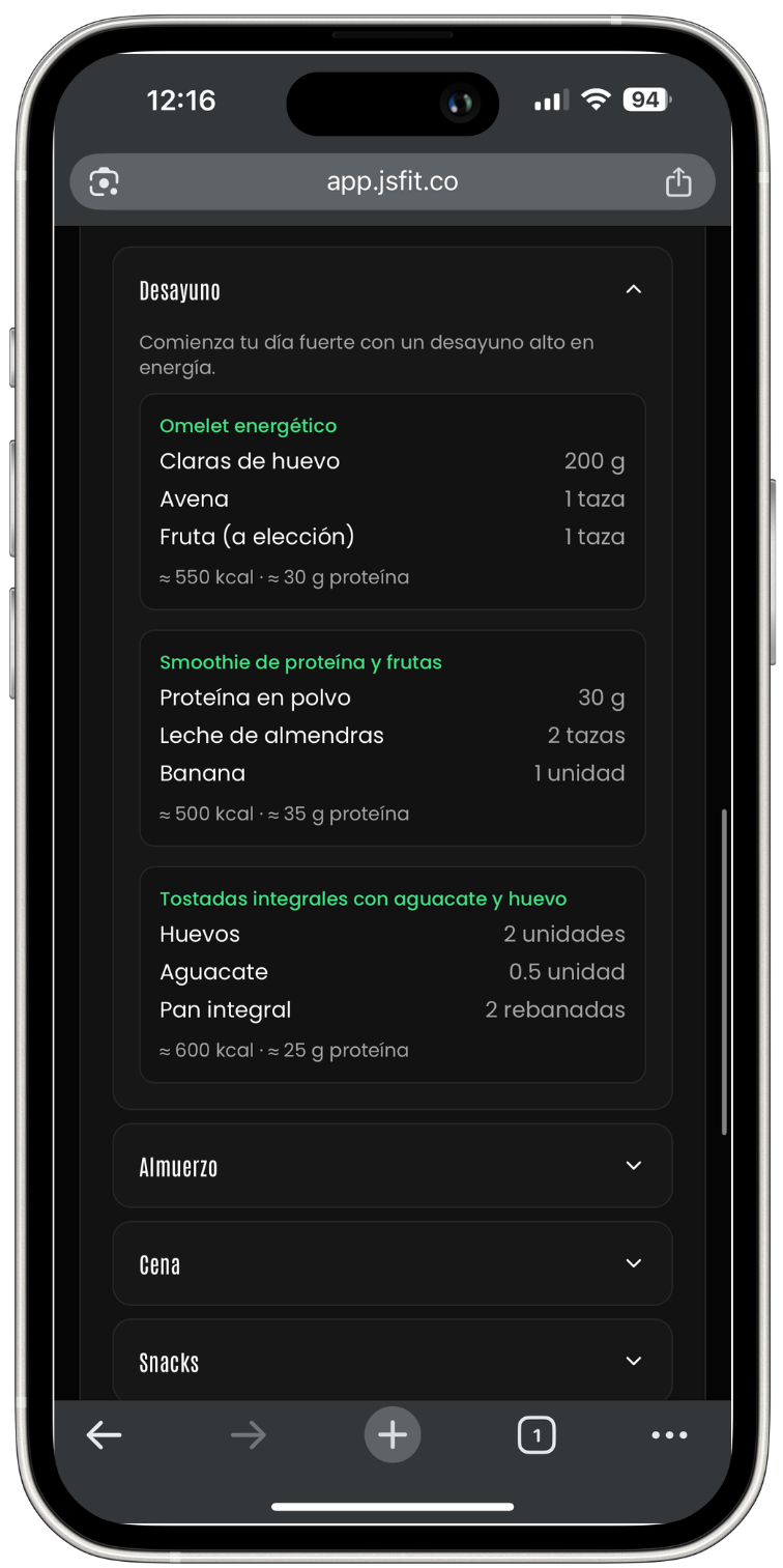 Menús y guías simples para alimentarte mejor, cuidar tu descanso y mantener tus hábitos.